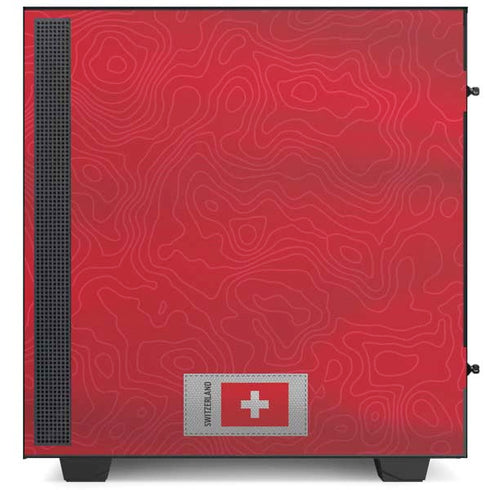 Switzerland Soccer Flag NZXT H510 Compact ATX Mid-Tower Case Skin